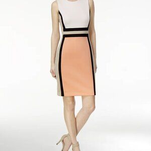 Calvin Klein Color Blocked Sheath Dress